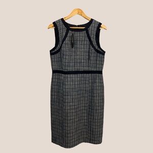 Talbots Tweeted Sheath Navy Dress NWT (10)